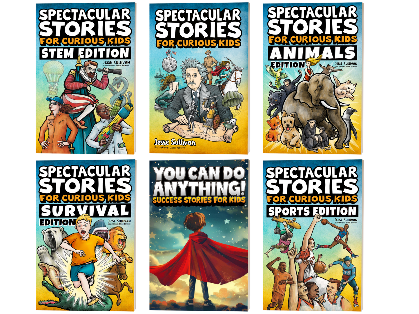 1 Set Our Main Spectacular Stories Bundle Offer $49.95 + $3.99 shipping
